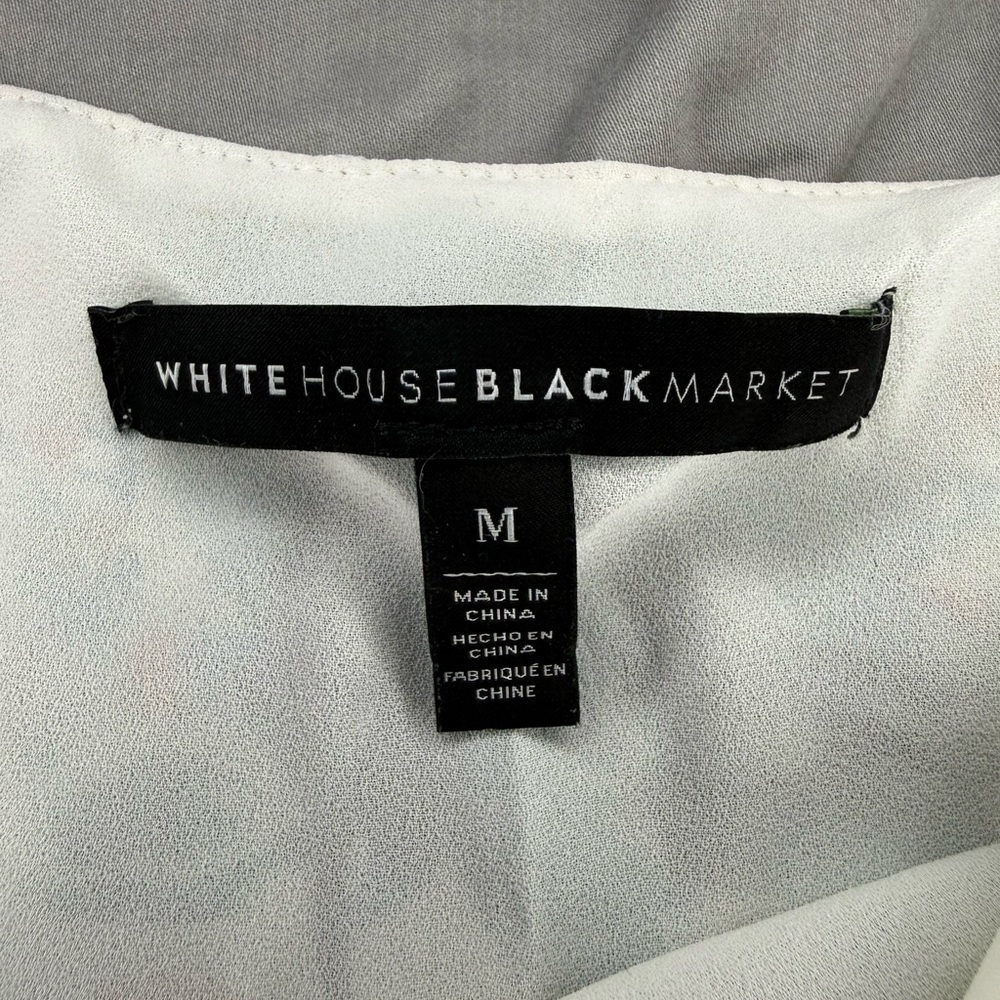 White House Black Market Floral Embroidered Cami Tank – Size M - Picture 9 of 9